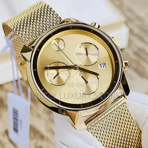 Movado Quality Luxury Men Chain Strap Wristwatch