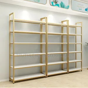 Steel-Wood Shelf Display Rack