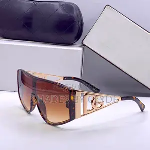D G Sunglasses - Brown Gradient Lenses, Gold Frame - Brand New!