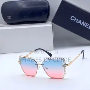 Chanel Sunglasses - Gradient Brown Lens, Gold Frame, Embellished -New!