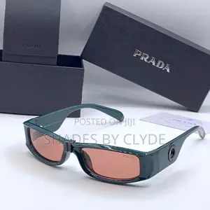 Prada Sunglasses -Frames With Silver Accents - New With Case Card!