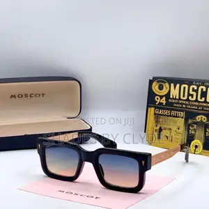 Vintage Charm: Authentic Moscot Sunglasses - Brown Gradient Frames!