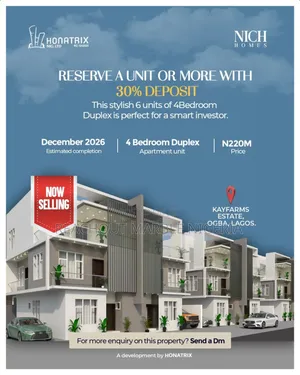 4bdrm Duplex in Chief Rotimi, Ifako-Ogba for sale