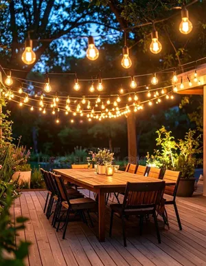 String Lights 5 Metres 10 Lampholders and 10 Metres 20 Lampholders.
