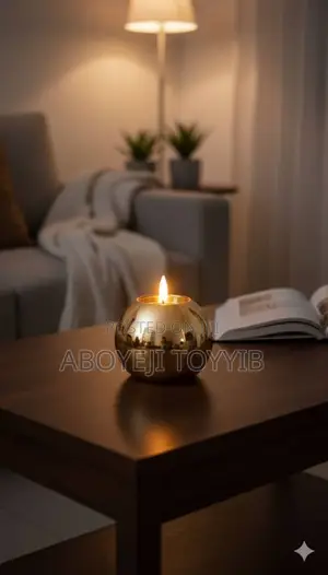 The Object in the Image Is a Golden Sphere Led Candle 