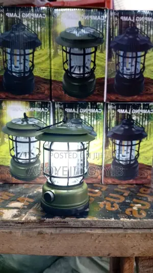 Solar Powered Led Camping Lantern With Usb Charging – Waterproof