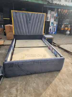 Grey 4.5by6 Set of Bed.