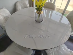 6 Man Marble Dinning Set