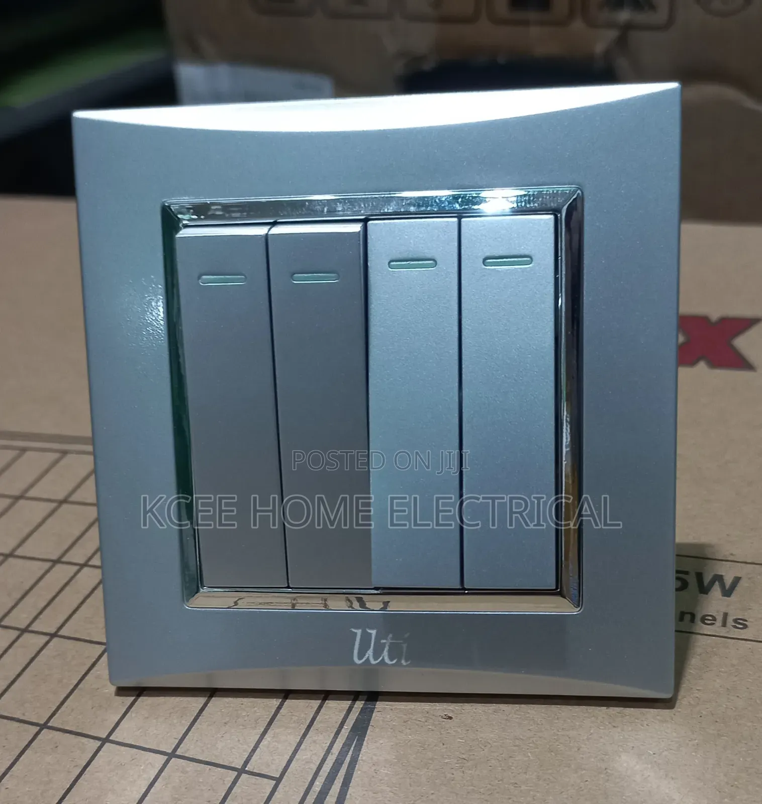 Silver With Ring Switch Socket Set – Modern Durable