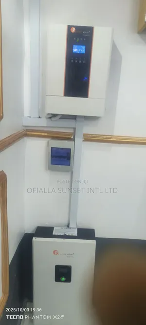 Installation of 5kwh Lithium Battery and 5kva 48v Hybrid Inverter
