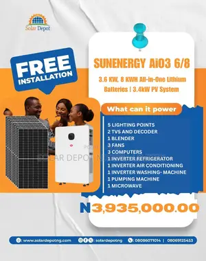 3.6kw+8kwh All-in-one Solar Pv Solution