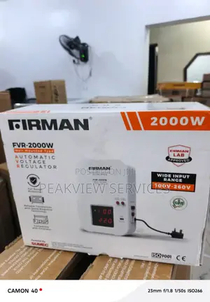 0riginal Firman Wall-fit Power Stabilizer Fvr-2000w