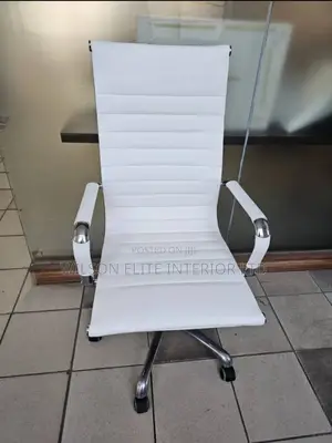 White Swivel Office Chair