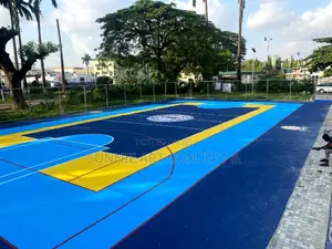 Basketball Court Floor Painting