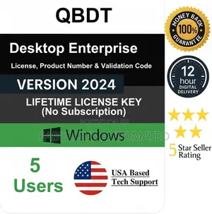 Quickbooks Desktop Enterprise 2024 | 5 User's Lifetime