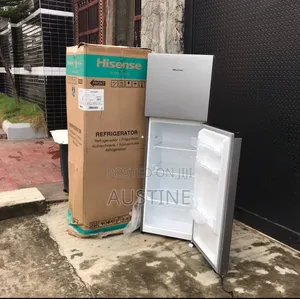 Brand New Hisense 200l Double Door Refrigerator>Extenal>Silver Colour