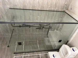 Shower Cubicle L Shape 10m Tempered Glass Design