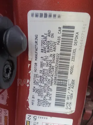 Toyota Corolla 1.8 LE 2008 Red