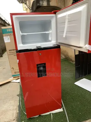 Hisense Ref 205 DRB 204l Double Door Refrigerator – Red With Water Dis