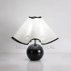 French Wooden Ball Base Led Table Lamps