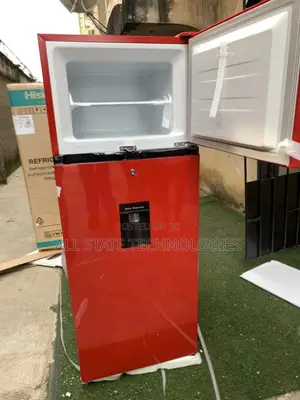 Hisense Ref 205 DRB 204 Litres Two-Door Fridge in Red