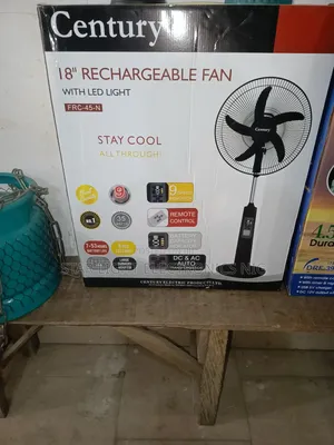 Century Rechargeable Fan Black