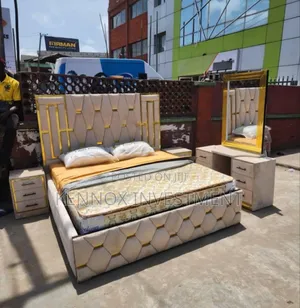 6 X 6 Upholstery Complete Padded Bedframe Set