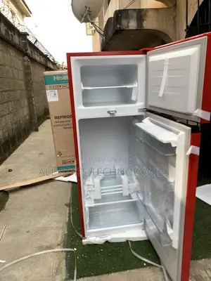 Hisense Ref 205 DRB 204l Double Door Refrigerator in Red Color