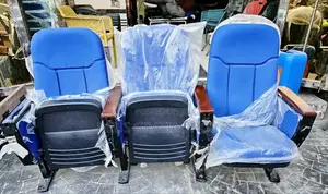 Blue Foldable Auditorium Chair for Cinema House