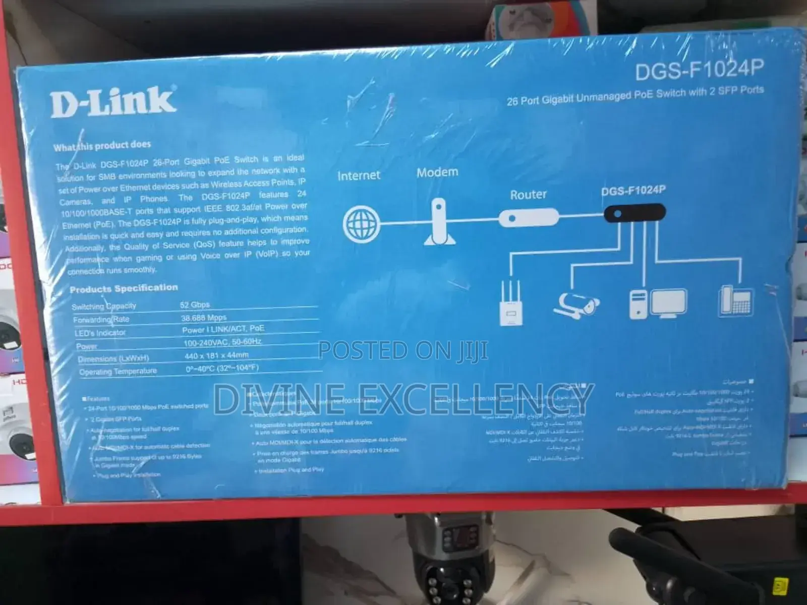 D Link 26 Port Poe Switch