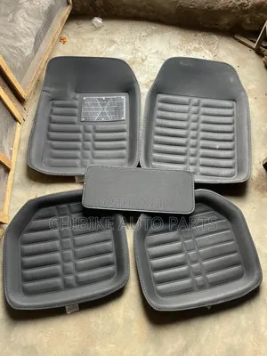 Leather Universal Floor Mat Black