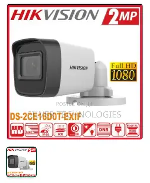 Hikvision 2mp Bullet, Ds-2ce16d0t-Exipf(3.6mm)(O-Std)