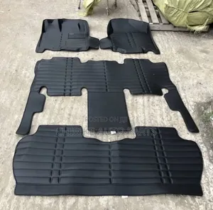 Toyota Sienna 2005-2014 (3 Roll) 7 Seaters Leather Floor Mat Black