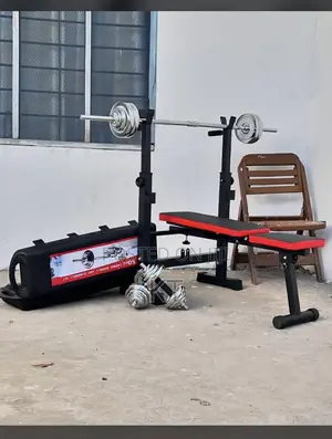 Weight Bench Press With 50kg Dumbbell Set