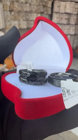 Titanium Steel Black Wedding Rings