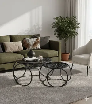 Nordic Glass Twin Table 
(Ts)