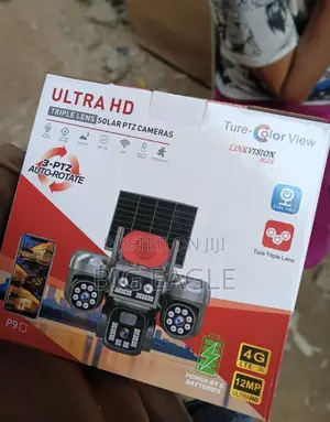 CCTV Solar Powered Dual Lens PTZ CCTV Camera