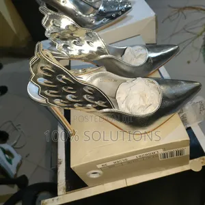 Best Selling La Bottine Souriante Black Heels Shoe Silver