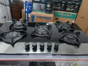 Diamond Heat Luxury Image Tempered Glass Gas Hob