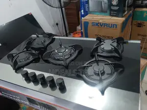 Flame Pro Heavy-Duty Image Tempered Glass Gas Hob