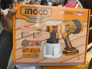Ingco 20v Li-Ion Cordless Spray Gun (Model Csgli20042