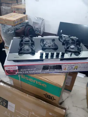 New Image Gas Hob 5 Burners Im-90-G6 - Heavy Cast Iron Supports
