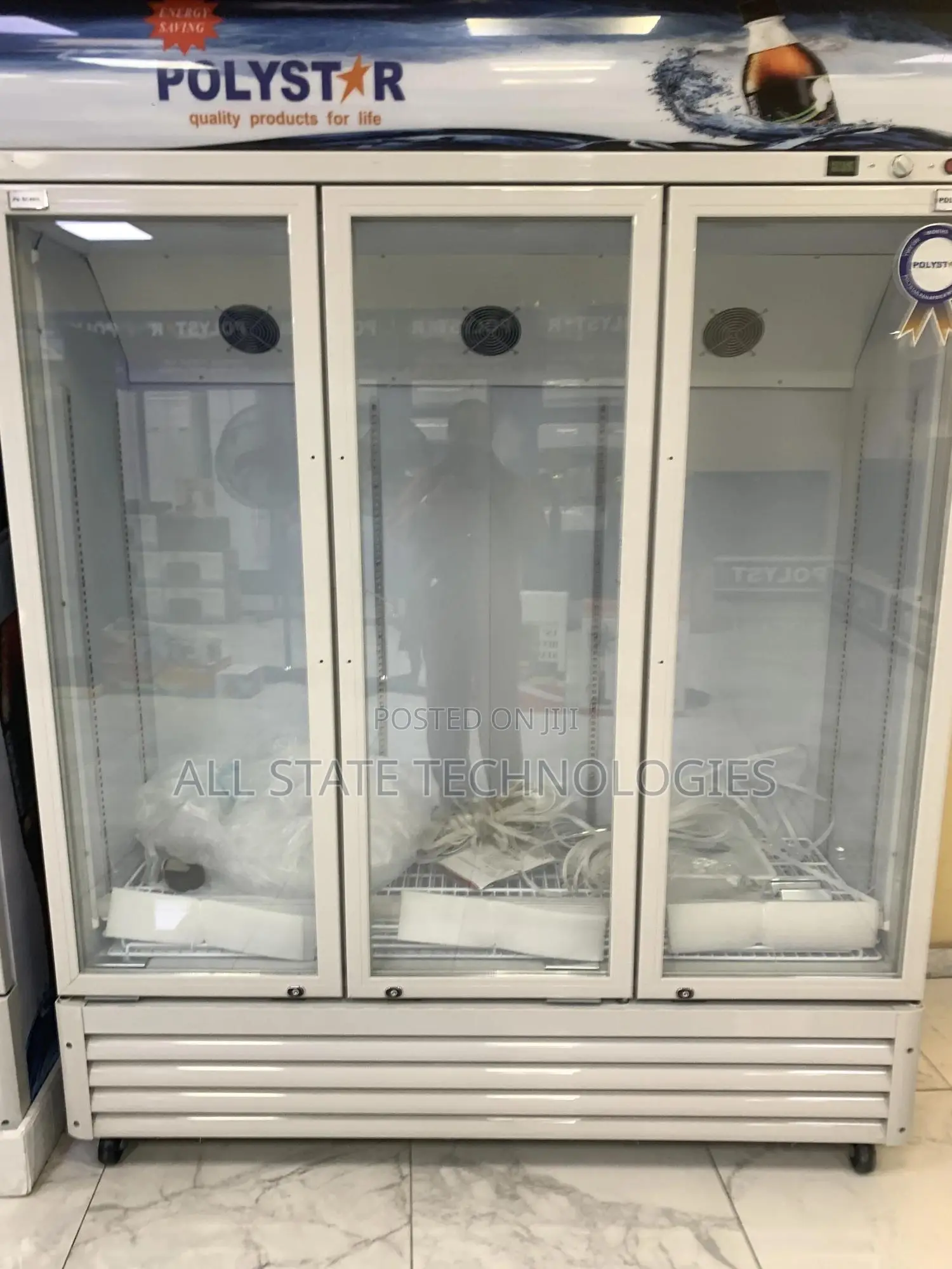 Polystar Three Door Commercial Refrigerator for Display
