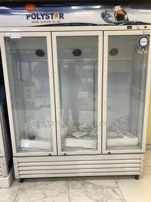 Polystar 1,055l Glass Showcase Fridge With Three Doors