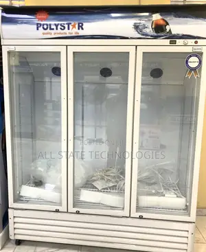 Polystar Glass Door Triple Refrigerator – Commercial Use