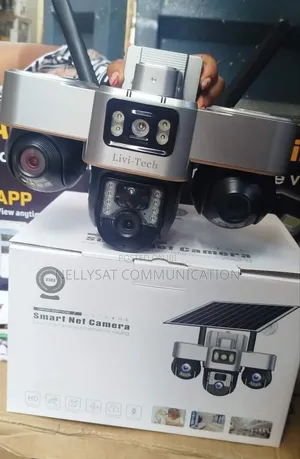 V380 3 Lens Solar CCTV Camera