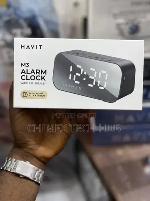 Havit M3 Alarm Clock Wireless Speaker Dual Alarm Clock Design