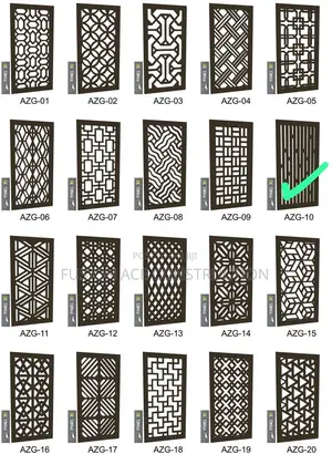 Laser Cut Perforated in Various Designs