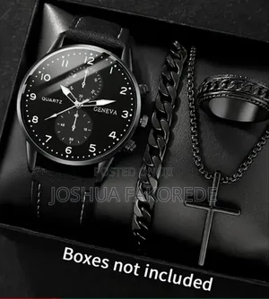 4pcs Men's Watch Set Casual Fashion Trend