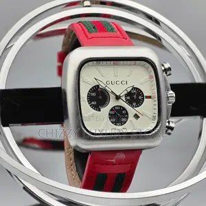 Gucci Quality Luxury Men Rubber Strap Wristwatch